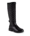 Gloria Vanderbilt Fleetwood Womens Man Made Mid-calf Boots In Black
