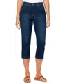 Gloria Vanderbilt Women's High-rise Capri Jeans In Blue