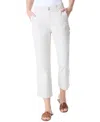Gloria Vanderbilt Women's High Rise Cropped Cargo Pants In White
