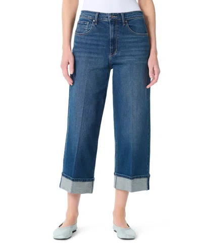 Gloria Vanderbilt Women's High-rise Cuffed Cropped Jeans In Blue