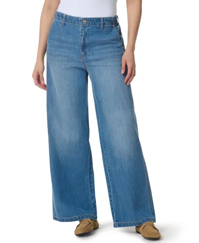 Gloria Vanderbilt Women's High-rise Wide-leg Jeans In Blue Spring