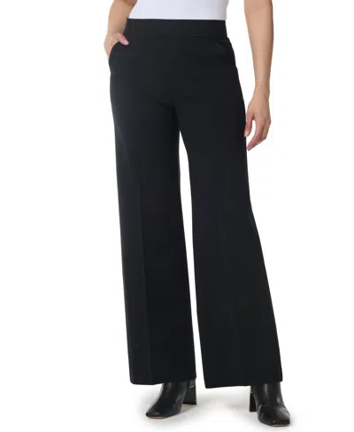 Gloria Vanderbilt Women's High-rise Wide-leg Pull-on Trousers In Black