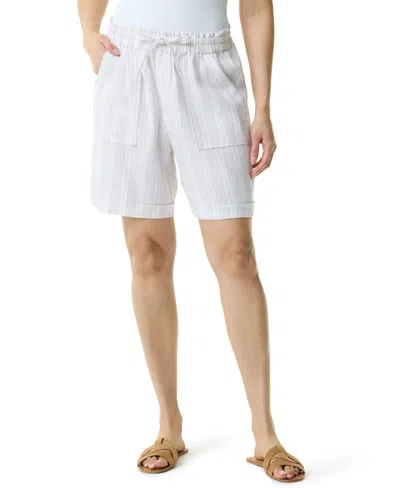 Gloria Vanderbilt Women's Jax Drawstring Shorts In White
