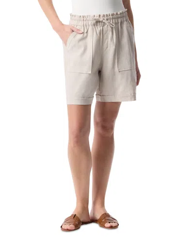 Gloria Vanderbilt Women's Jax Wide-leg Pull-on Shorts In Stonewood