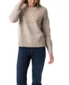 Gloria Vanderbilt Women's Juna Fair Isle Long Sleeves Sweater In Neutral