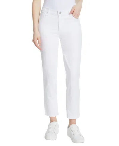 Gloria Vanderbilt Women's Knitology Cali Straight-leg Ankle Jeans In White