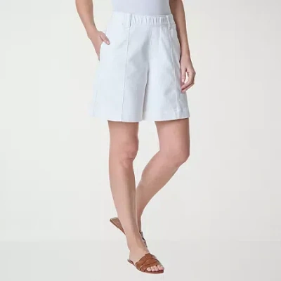 Gloria Vanderbilt Women's Knitololgy Seamed Short In White