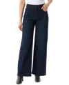 Gloria Vanderbilt Women's Petite Tummy Sculpt Wide Leg Jeans In Blue