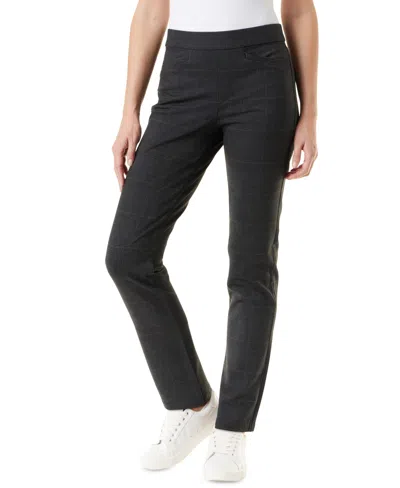 Gloria Vanderbilt Women's Amanda Pull-on Ponte Pants In Grey Dusk