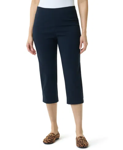 Gloria Vanderbilt Women's Pull-on Capri Pants In Blue
