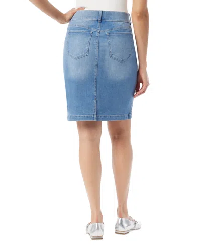 Gloria Vanderbilt Women's Pull-on Denim Pencil Skirt In Borgia