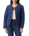 Gloria Vanderbilt Women's Quilted Reversible Jacket In Blue