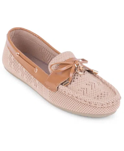 Gloria Vanderbilt Women's Reese Knit Slip-on Loafers In Neutral