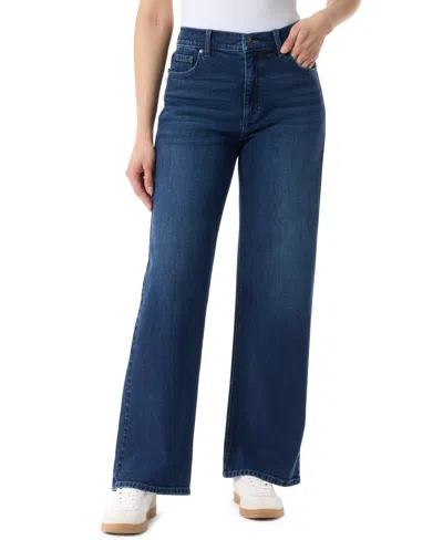 Gloria Vanderbilt Women's Relaxed Fit Wide-leg Jeans In Blue