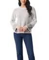 Gloria Vanderbilt Women's Round Neck Sweater In Gray