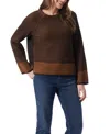 Gloria Vanderbilt Women's Round Neck Sweater In Brown