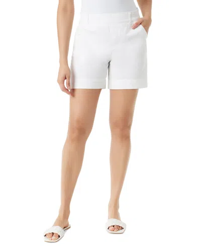 Gloria Vanderbilt Women's Shape Effect 7" Shorts In Vintage White