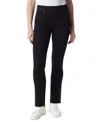 Gloria Vanderbilt Women's Shape Effect Pull-on Straight-leg Denim Jeans In Black Rinse