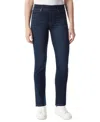 Gloria Vanderbilt Petites Womens Tummy Slimming Denim Straight Leg Jeans