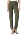 Gloria Vanderbilt Women's Shape Effect High-rise Pull-on Straight-leg Jeans In Olive Viri