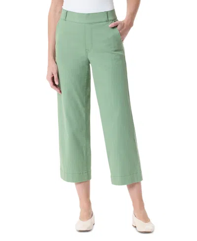 Gloria Vanderbilt Women's Shape Effect Wide-leg Cropped Pants In Pistachio