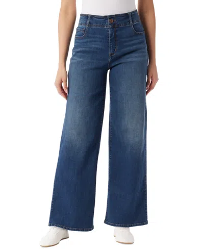 Gloria Vanderbilt Womens Wide Leg Jean In Blue