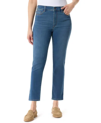 Gloria Vanderbilt Women's Straight Ankle Length Jeans In Blue
