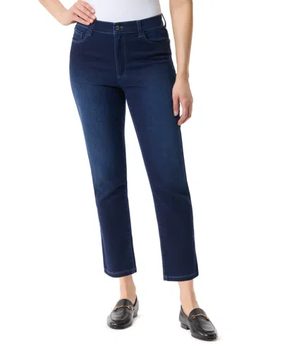 Gloria Vanderbilt Women's Straight Ankle Length Jeans In Blue