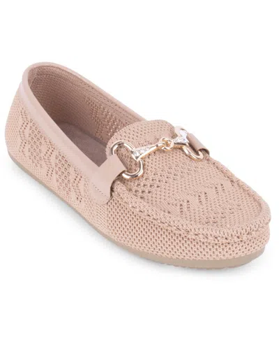 Gloria Vanderbilt Women's Tristan Knit Slip-on Loafers In Neutral