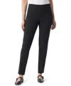Gloria Vanderbilt Women's Tummy-control Pull-on Slim Trousers, In Regular, Short & Long In Black