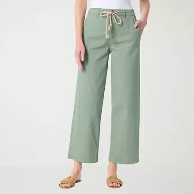 Gloria Vanderbilt Womens Capri Jean In Green