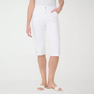 Gloria Vanderbilt Womens Capri Jean In White