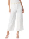 GLORIA VANDERBILT WOMENS CROP RAW HEM WIDE LEG JEANS