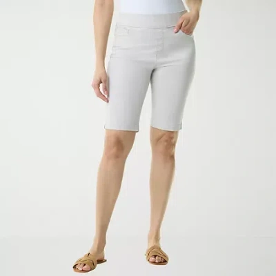 Gloria Vanderbilt Womens Denim Short In Gray