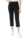 Gloria Vanderbilt Womens High Rise Stretch Capri Jeans In Black