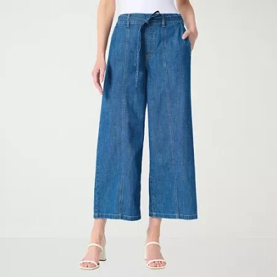 Gloria Vanderbilt Womens High Rise Cropped Jean In Blue