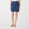 Gloria Vanderbilt Womens High Rise Denim Skirt In Blue