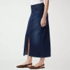 Gloria Vanderbilt Womens High Rise Long Denim Skirt In Blue
