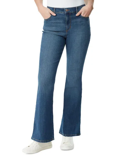Gloria Vanderbilt Womens High Rise Medium Wash Bootcut Jeans In Hands Up