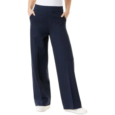 Gloria Vanderbilt Womens High Rise Shaping Wide Leg Pants In Midnight A