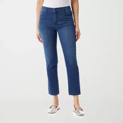Gloria Vanderbilt Womens Mid Rise Ankle Jean In Blue