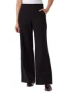 Gloria Vanderbilt Women's Ponte High-rise Wide-leg Pants In Black