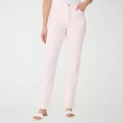 Gloria Vanderbilt Womens Straight Leg Jean In Pink