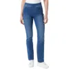 Gloria Vanderbilt Womens Stretch Denim Straight Leg Jeans In Multi