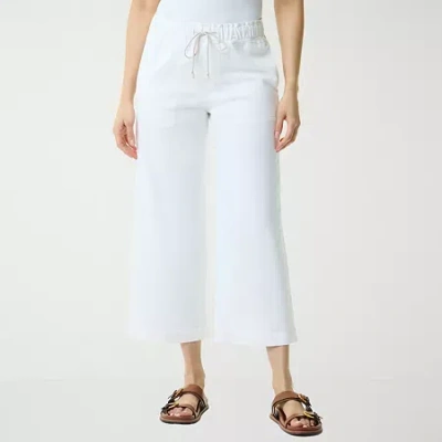 Gloria Vanderbilt Womens Wide Leg Cropped Pant In Multi