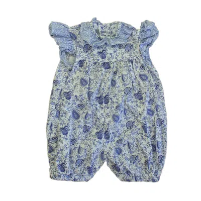 Glorimont Kids' Girls Blue White Romper