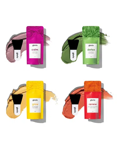 Glorio Clay Mask Discovery Kit In White