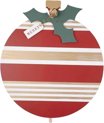 Glory Haus Christmas Ornament Topper In Red, White