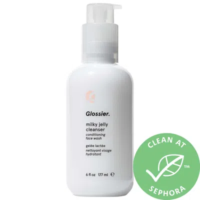 Glossier Milky Jelly Gentle Gel Face Cleanser 6 oz / 177 ml In White