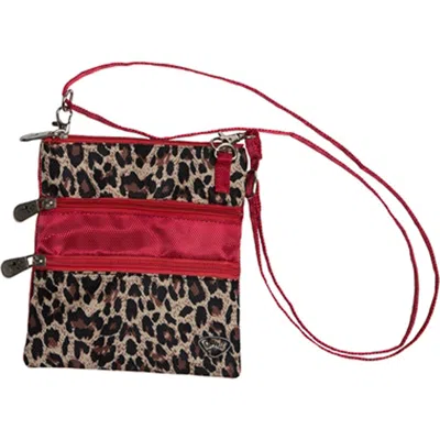 Glove It Gloveit Leopard  2 Zip Bag In Brown